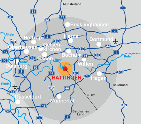 Hattingen Karte